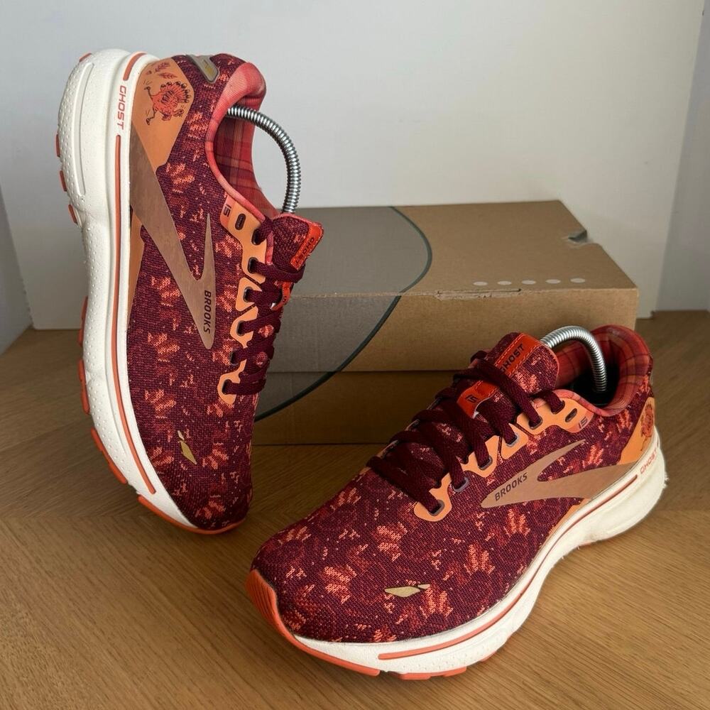 Brooks Ghost 15 ‘Trot Happy’ Thanksgiving Women Running Sneakers- SZ 8